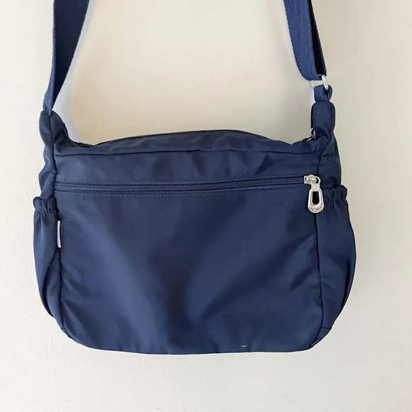 NoTag Womens Blue Crossbody Bag Adjustable Multi Pockets Travel Minimal Casual - Picture 2 of 7